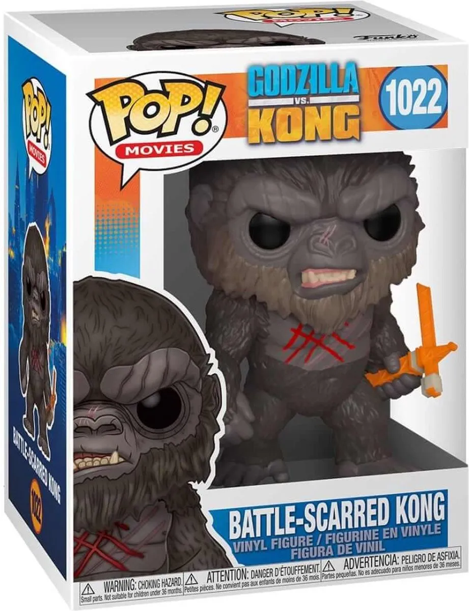 Funko Godzilla Vs Kong POP! Battle Worn Kong 50954 - 9cm - Multicolours