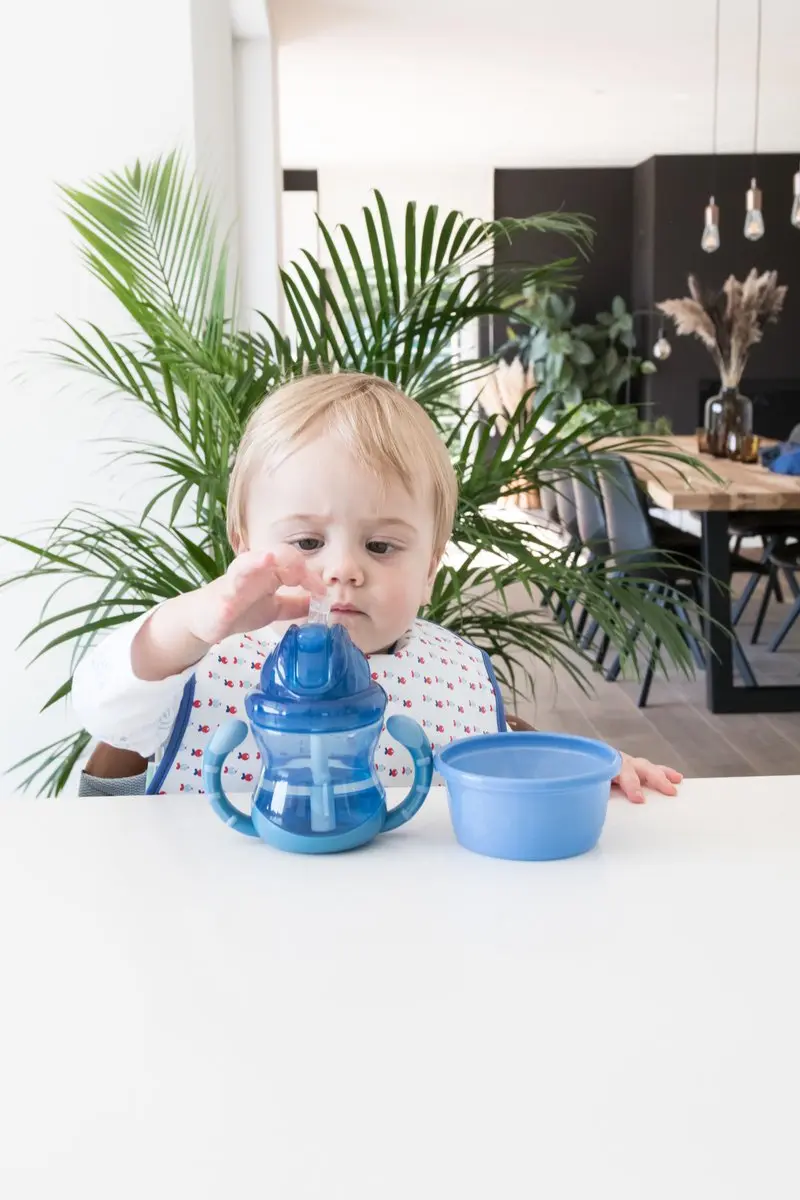 Nûby Flip-It Antilekbeker 240ml - Blauw - 2 Stuks