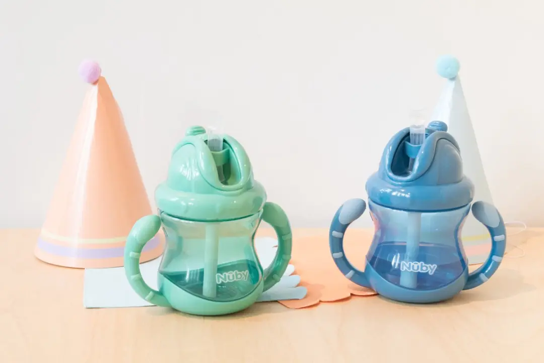 Nûby Flip-It Antilekbeker 240ml - Blauw - 2 Stuks