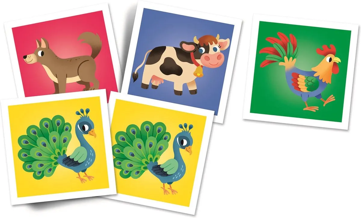 Clementoni Boerderij Dieren Memory 48 Kaarten - Educatief Speelgoed - Multicolor - afbeelding 2 van 6