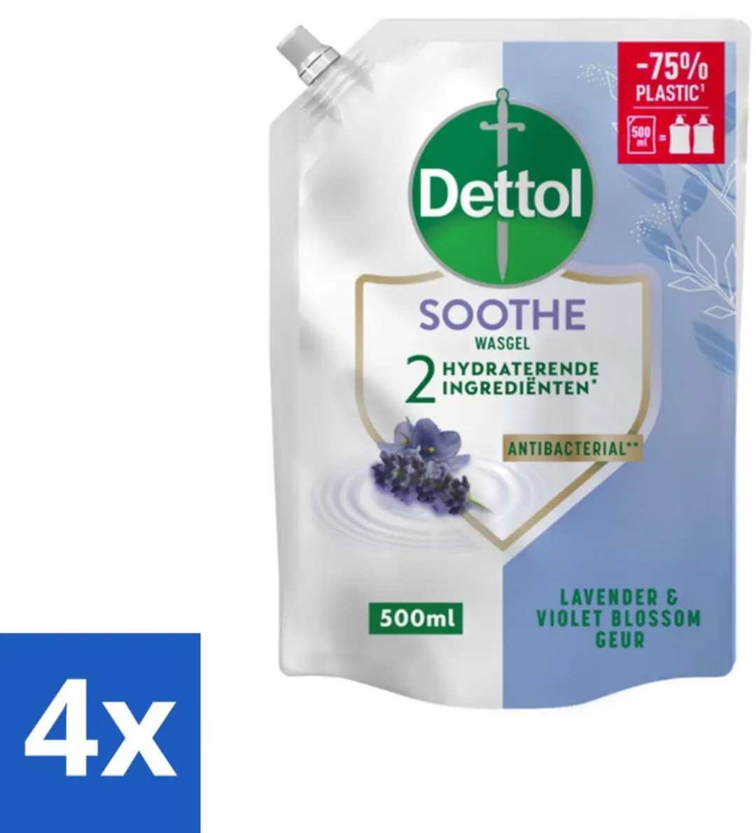 Dettol Handzeep Navulling Soothe Lavendel & Vioolbloesem 500ml