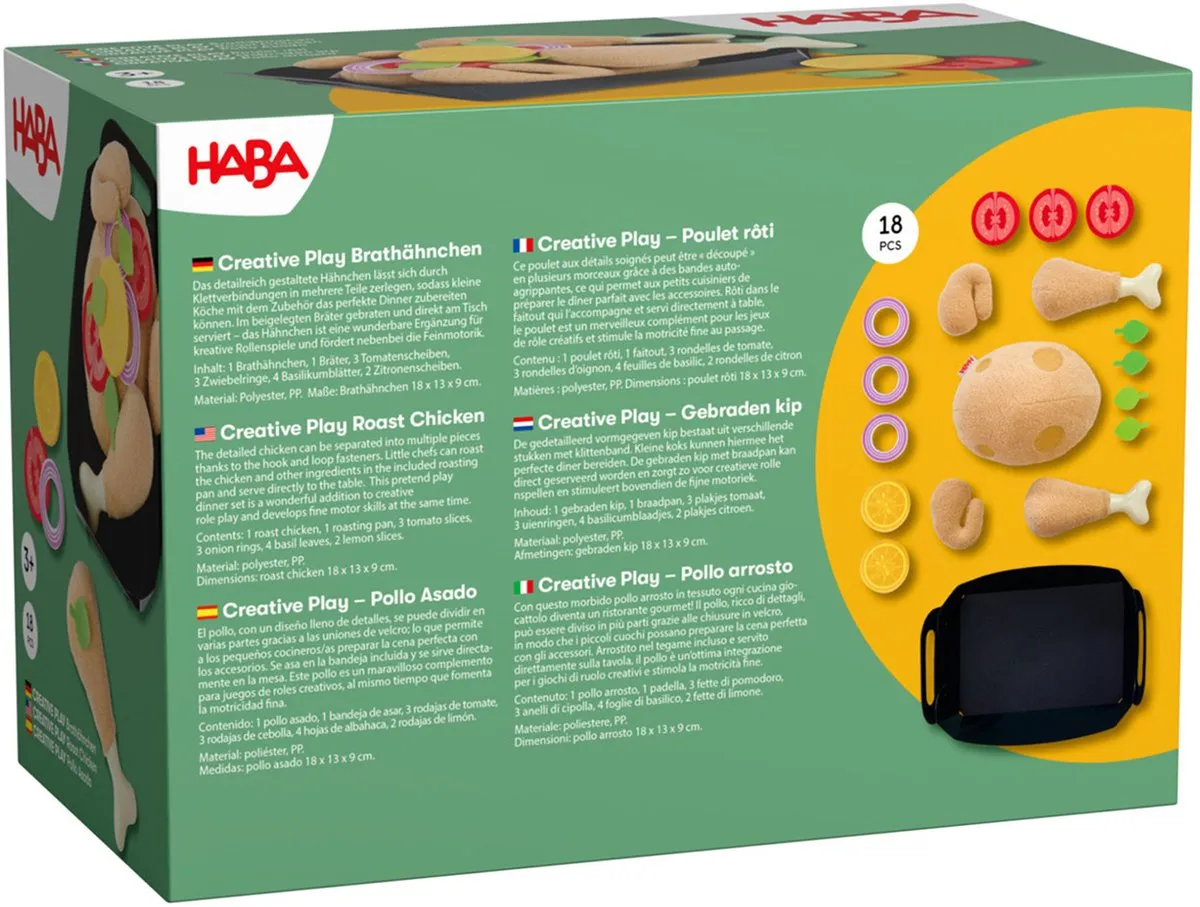Haba Gebraden Kip Rollenspel Keuken - Multicolor