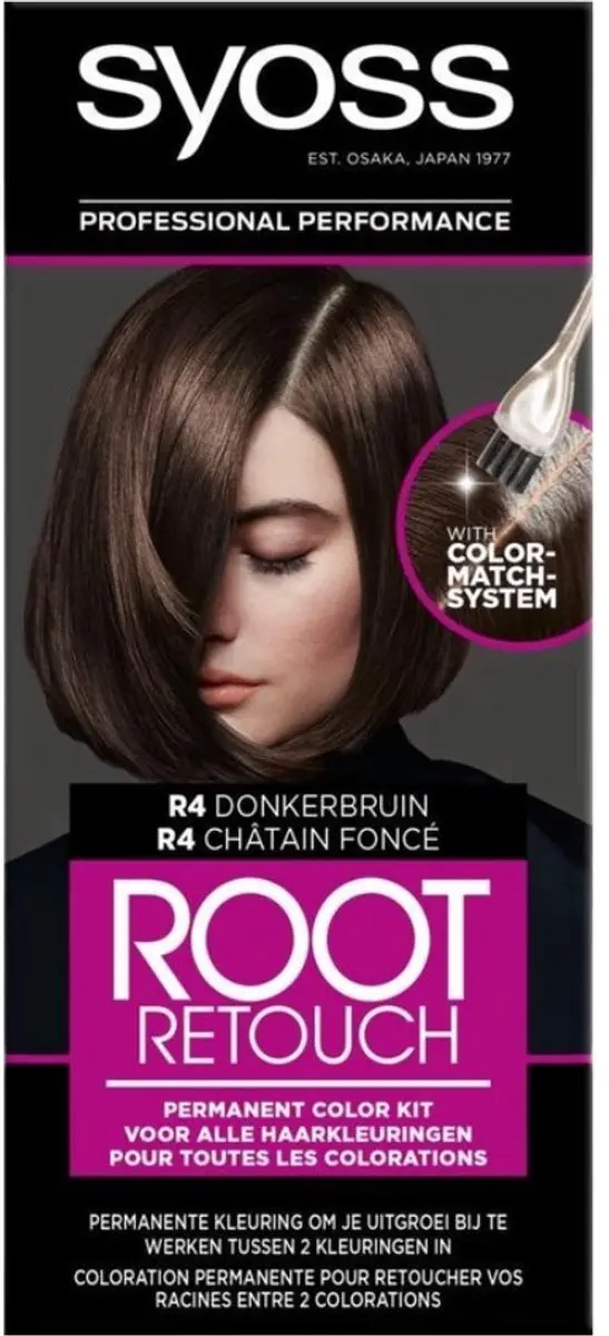 SYOSS Haarverf Uitgroeiset R4 Donker Bruin 115ml