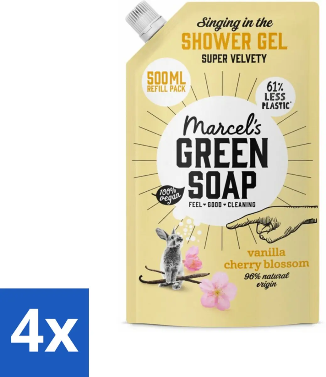 Marcel's Green Soap Navulling Douchegel Vanille & Kersenbloesem 500ml
