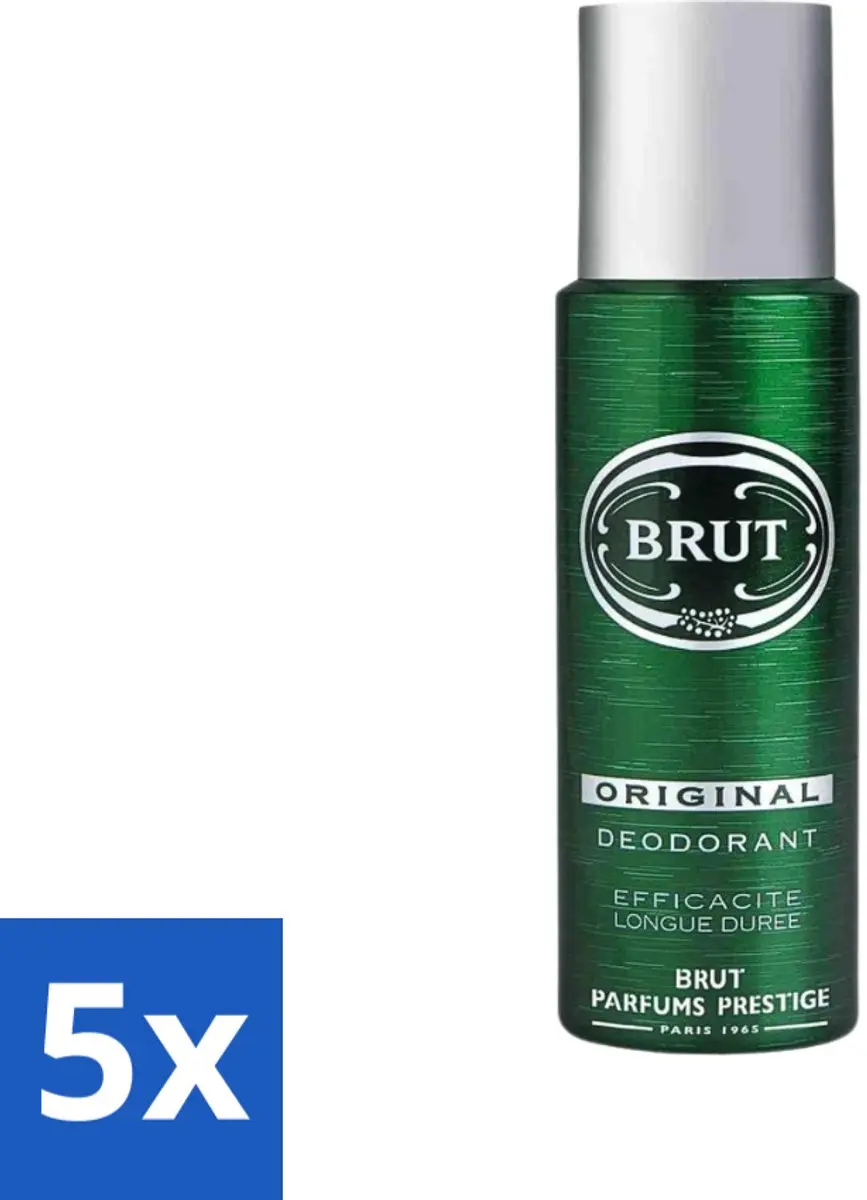 Brut Deospray Original 200ml - 5 Stuks