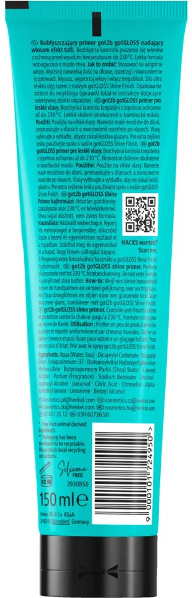 Got2B Got Gloss Haarprimer - 750ml (5x150ml)