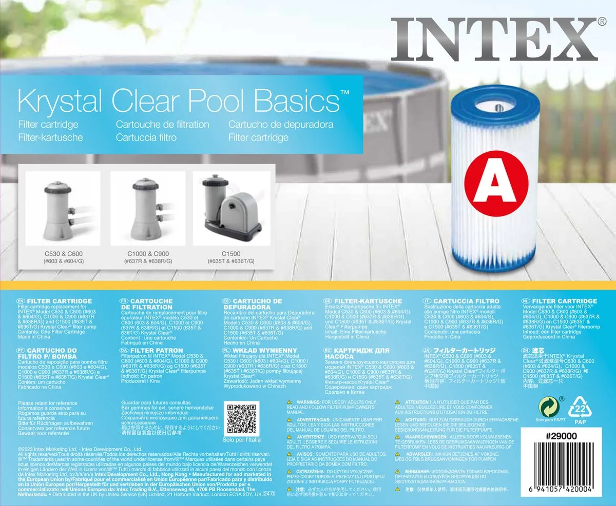 Intex Filterpatroon A 29000