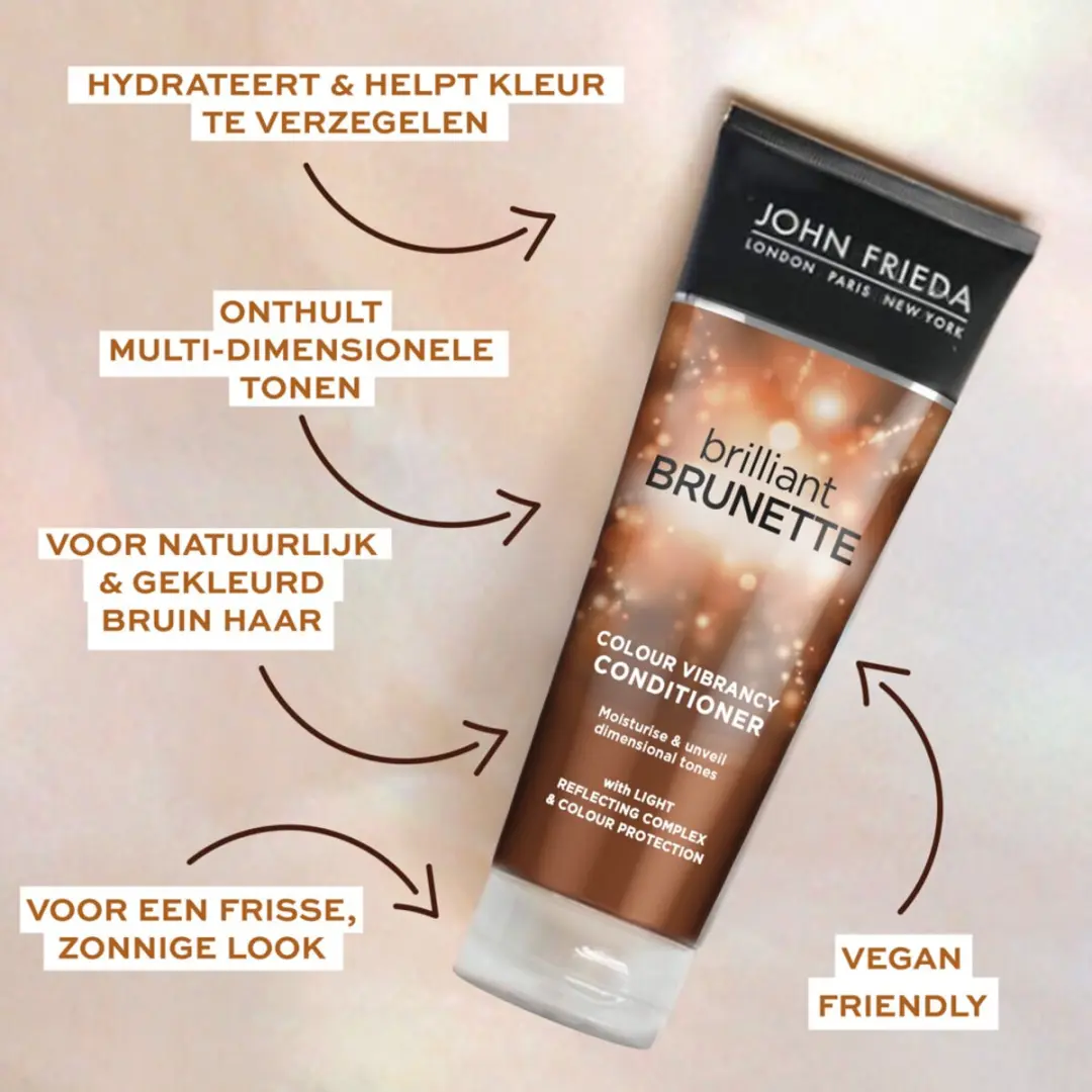 John Frieda Brilliant Brunette Conditioner 250ml