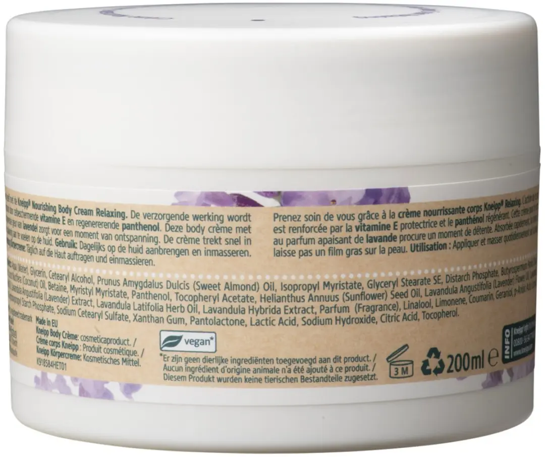Kneipp Bodycrème Relaxing Lavendel 200ml