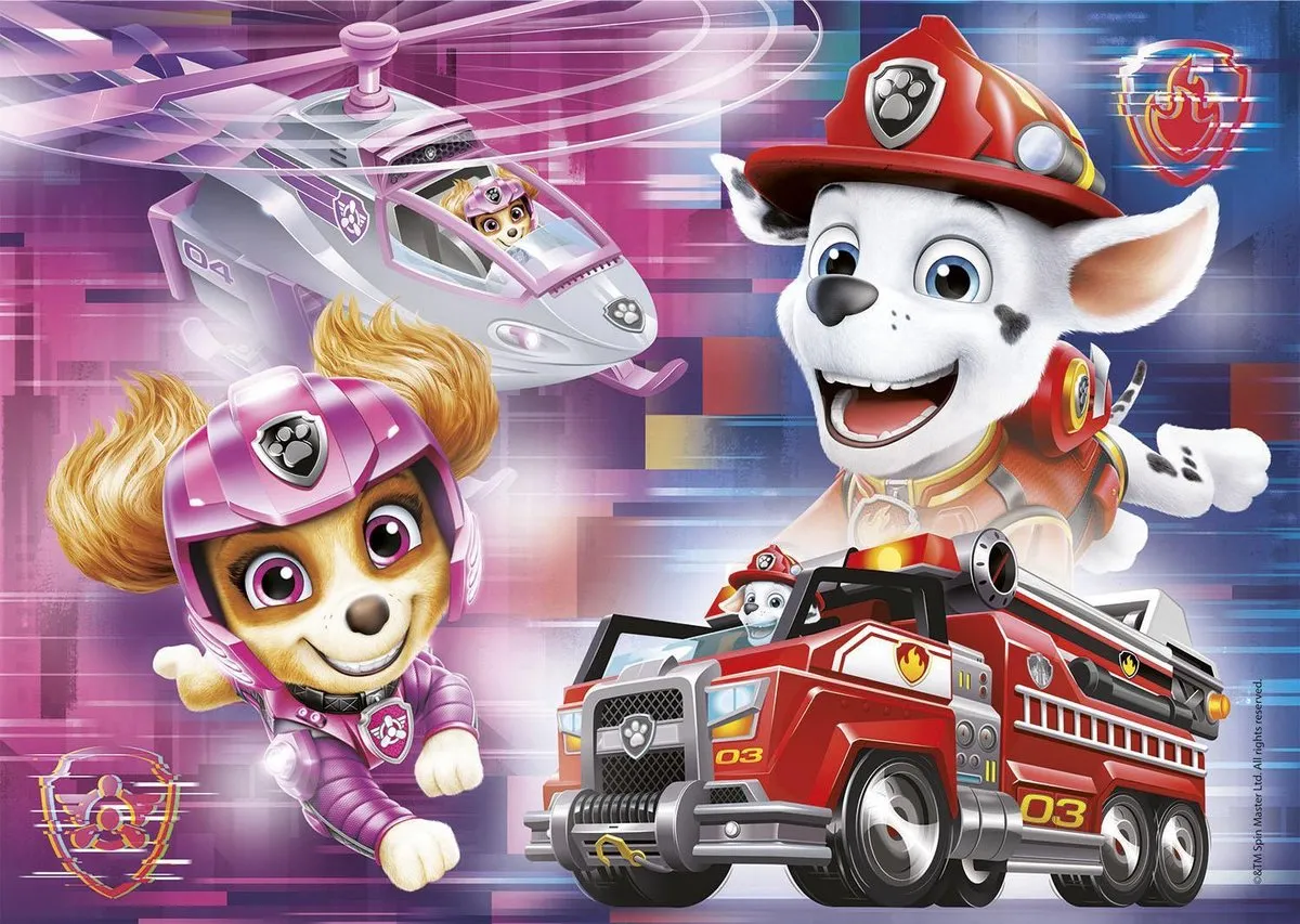 Clementoni Paw Patrol The Movie Puzzel - 2x20 Stukjes Meerkleurig