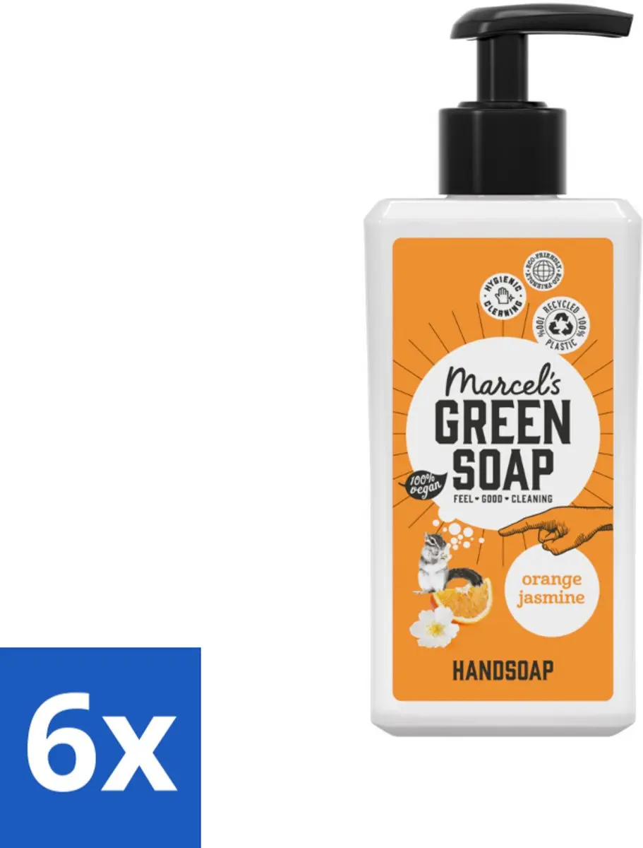 Marcel's Green Soap Handzeep Sinaasappel & Jasmijn 250ml