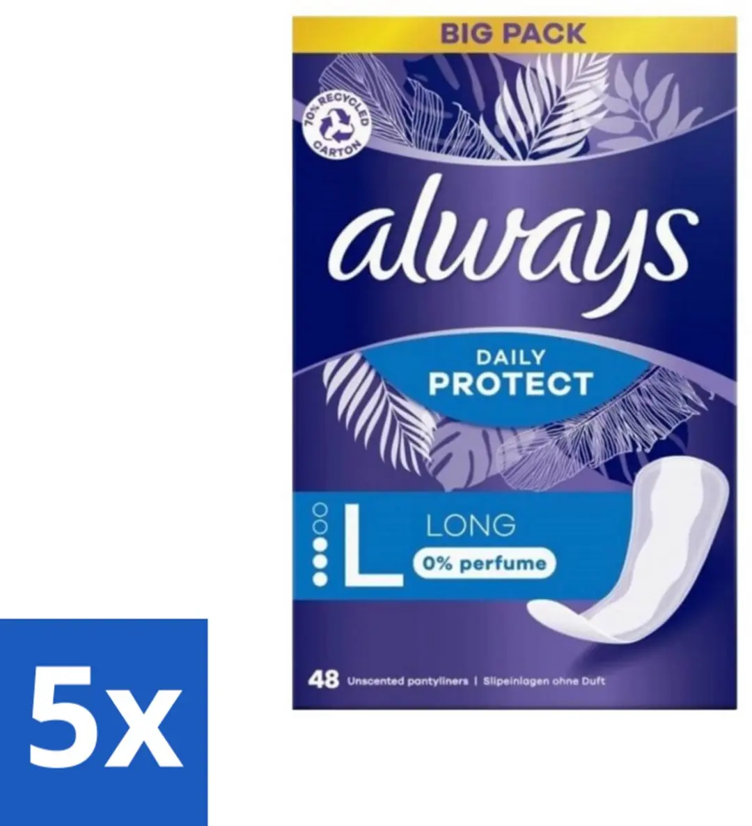 Always Inlegkruisjes Long 0% Parfum