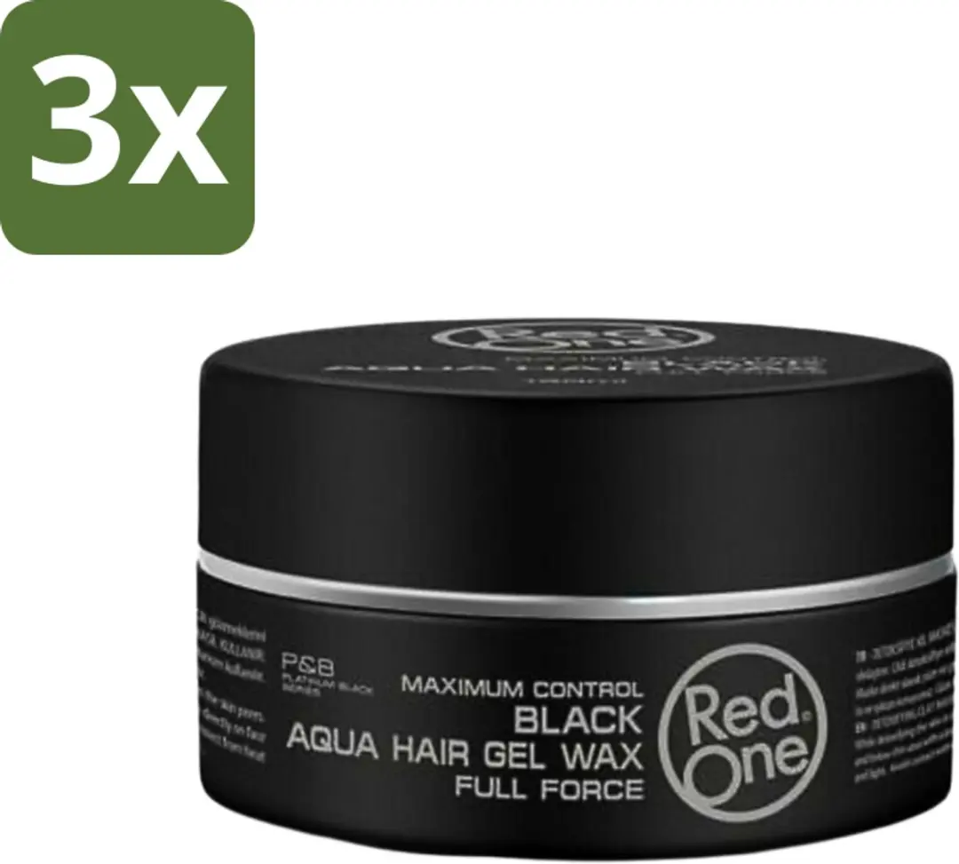 Red One Haarwax Black Aqua Gel Wax