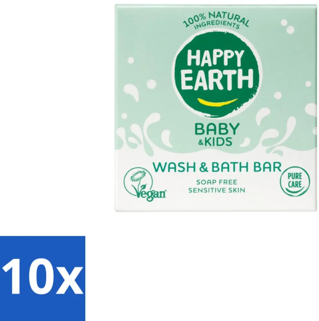 Happy Earth Wash & Bath Bar Baby 50g