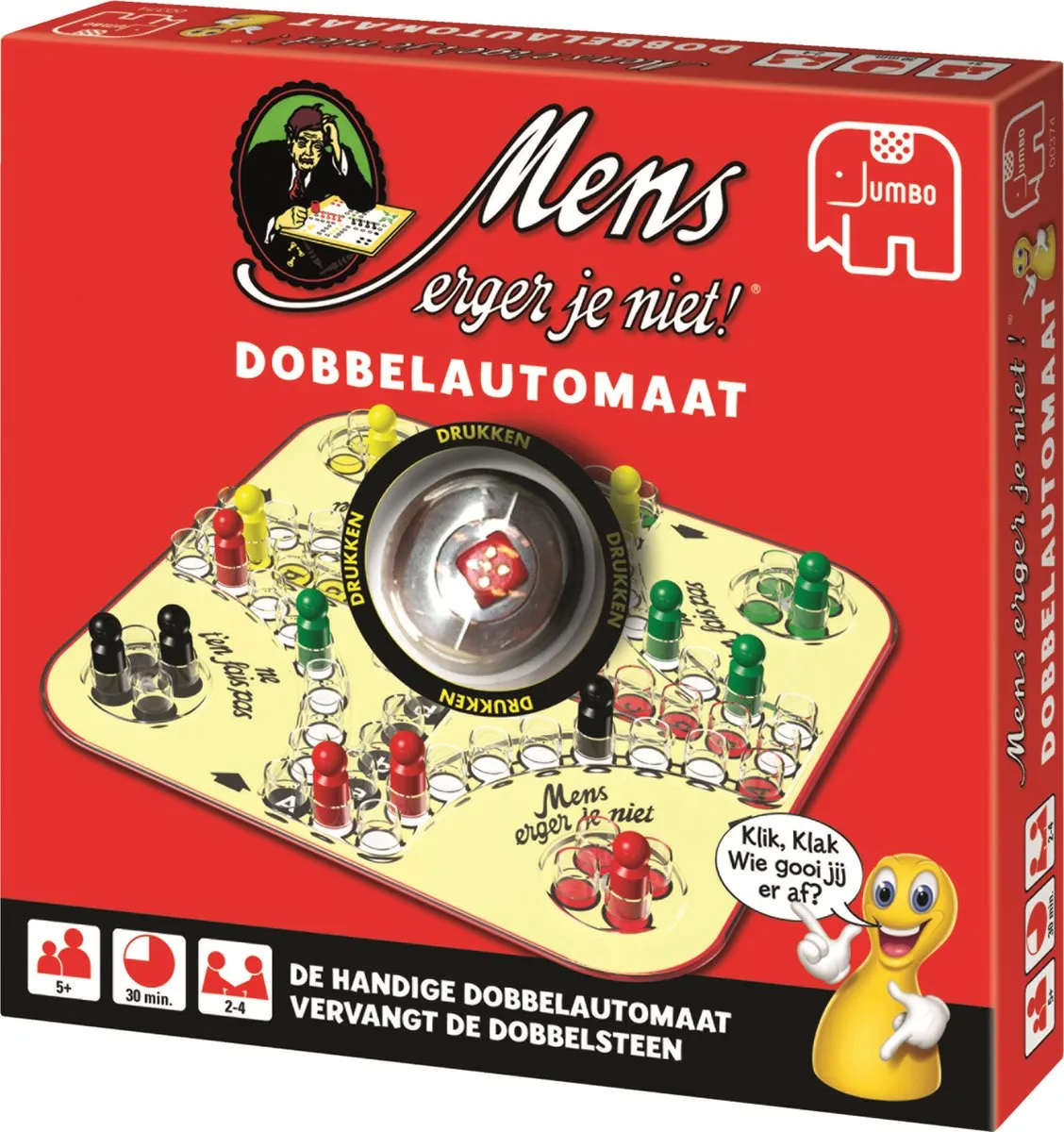 Jumbo Mens Erger Je Niet! Dobbelautomaat - Bordspel - afbeelding 6 van 6