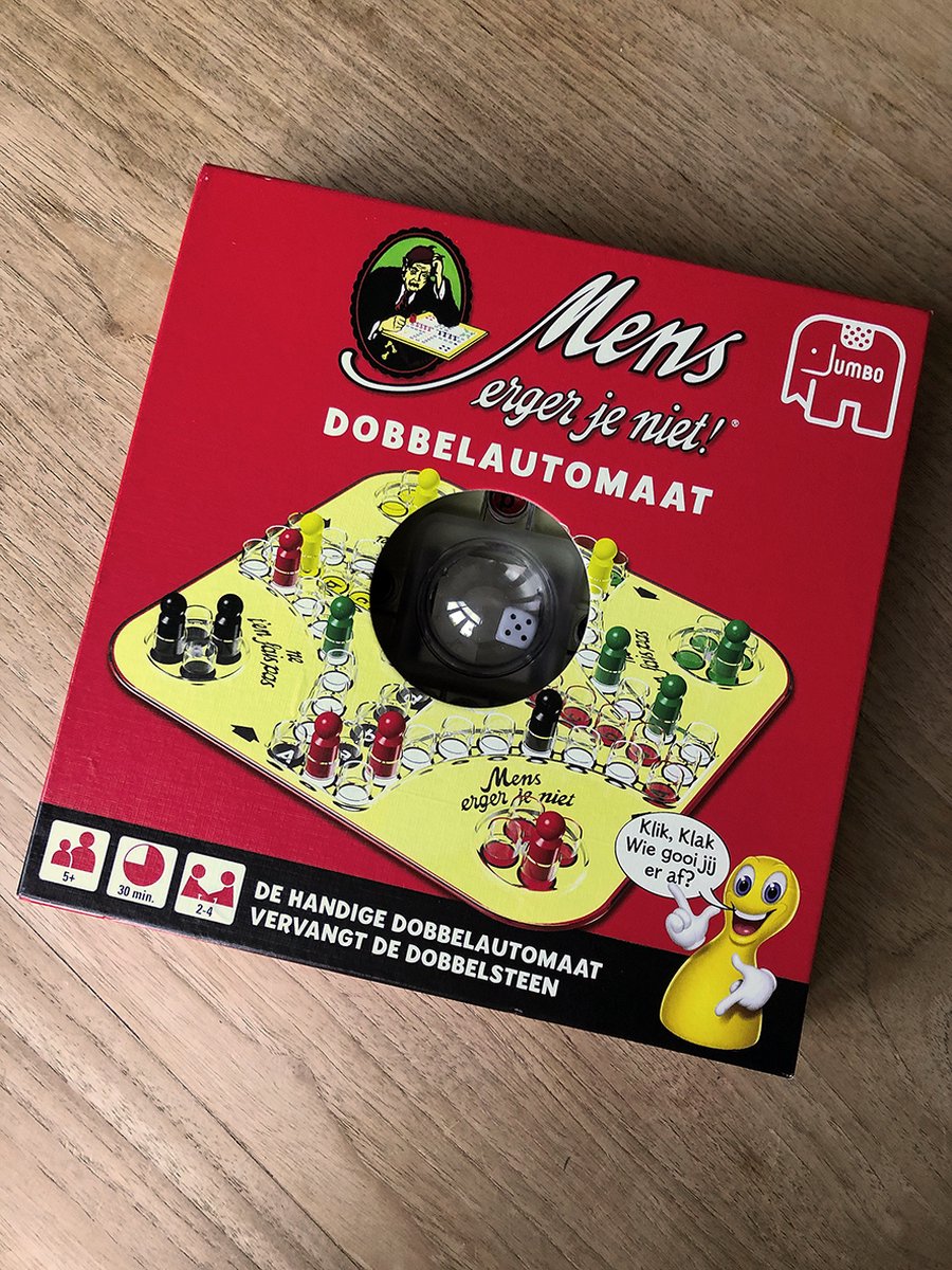 Jumbo - Mens Erger Je Niet! Dobbelautomaat - Bordspel