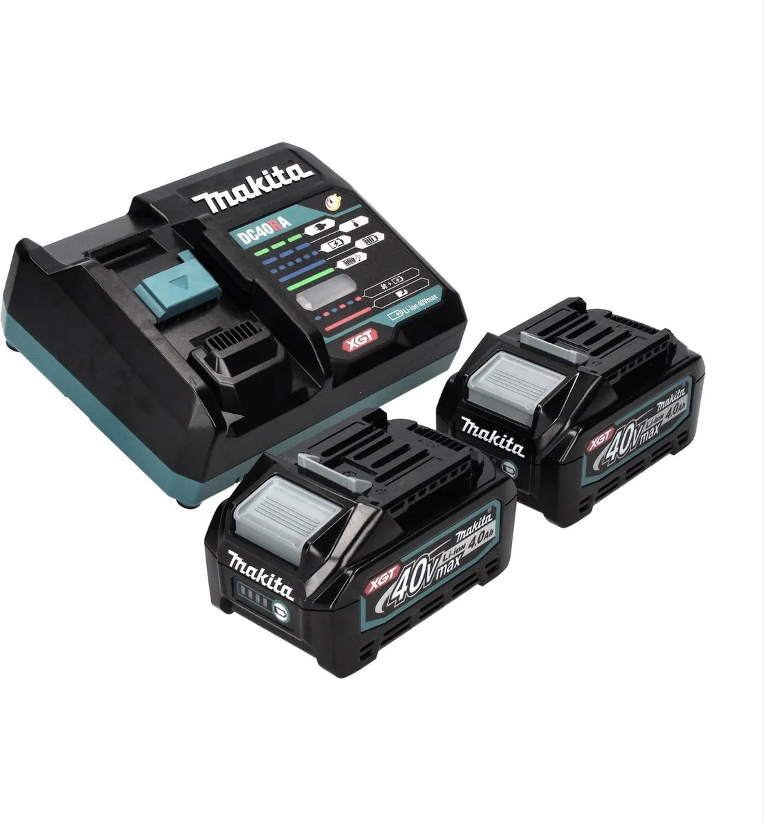 Makita Power Source Kit 40V XGT - 2x BL4040 4.0Ah + DC40RA Snellader