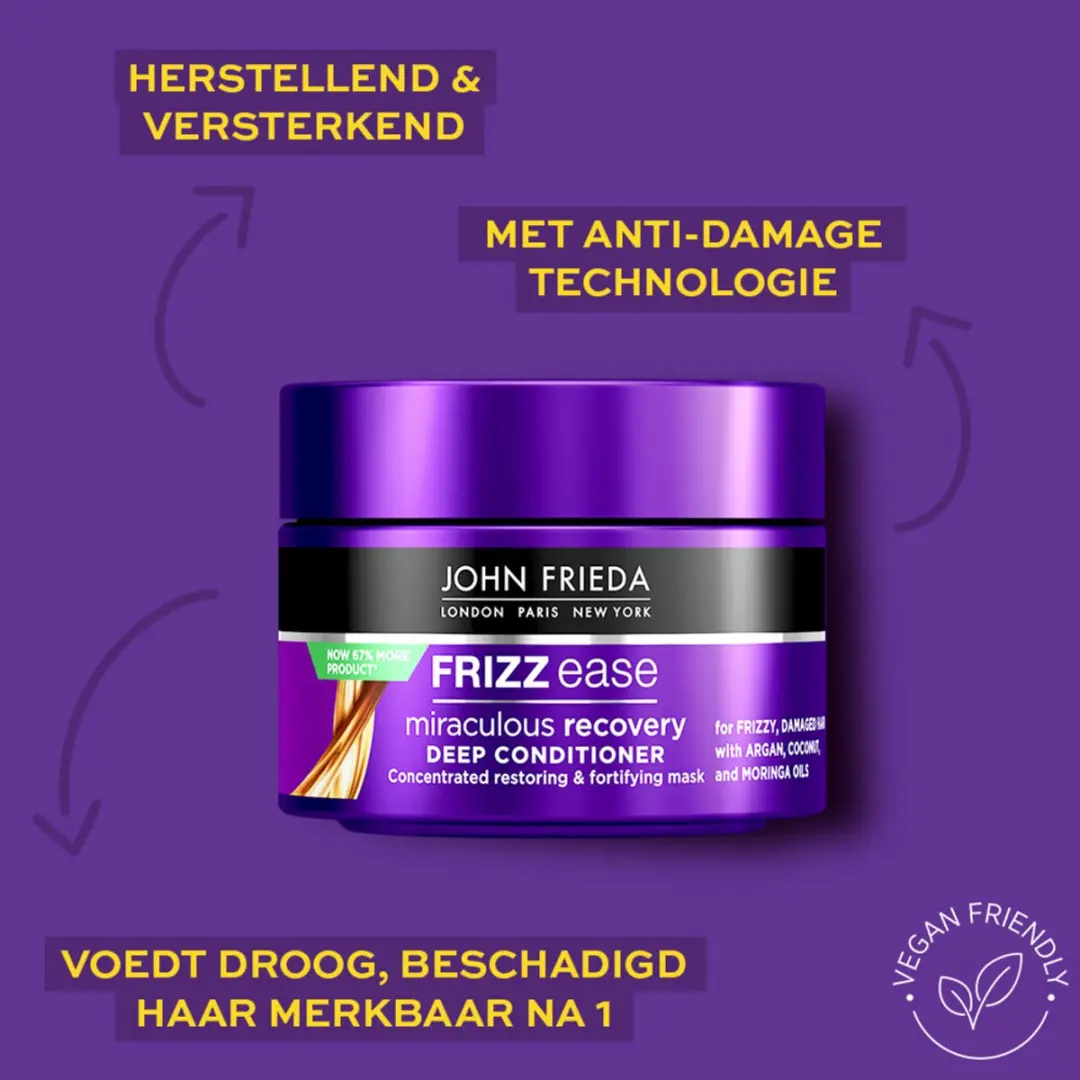 John Frieda Frizz Ease Haarmasker 250ml - 15 Stuks