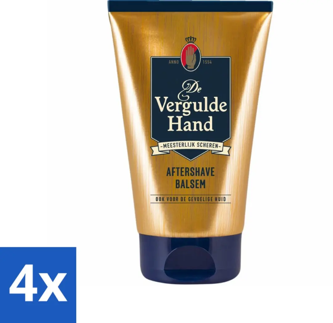 Vergulde Hand Aftershave Balsem 100ml - 4 Stuks