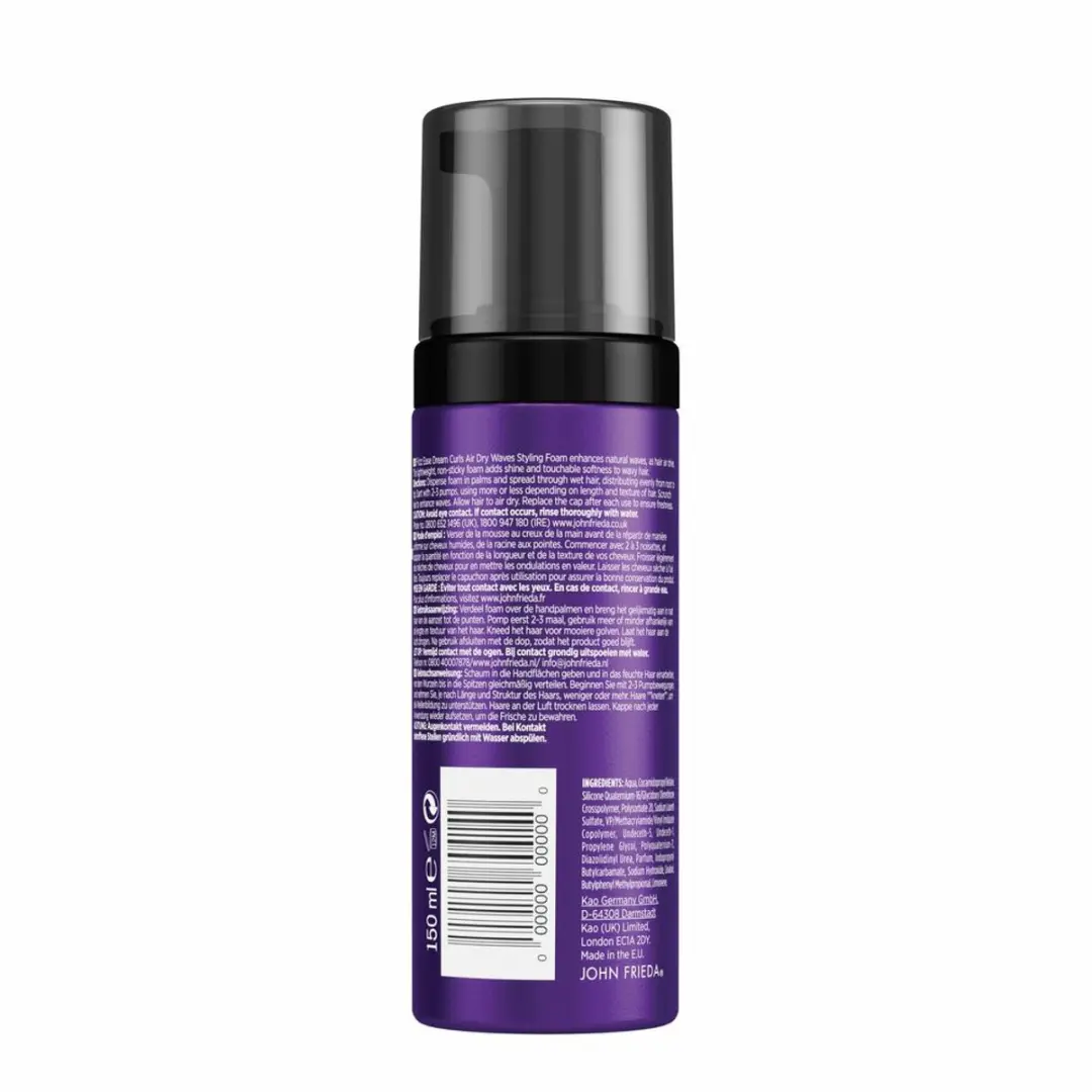 John Frieda Frizz Ease Air Dry Waves Mousse 150ml - 20 Stuks
