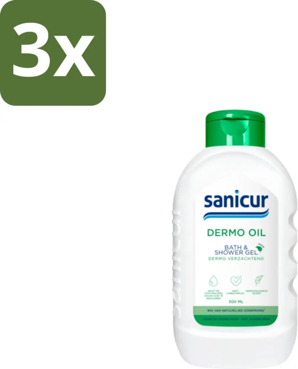 Sanicur Bath & Showergel Dermo-Oil 300ml