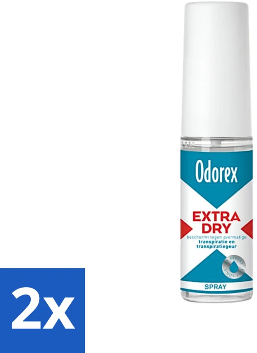 Odorex Extra Dry Pompspray 30ml - 2 Stuks