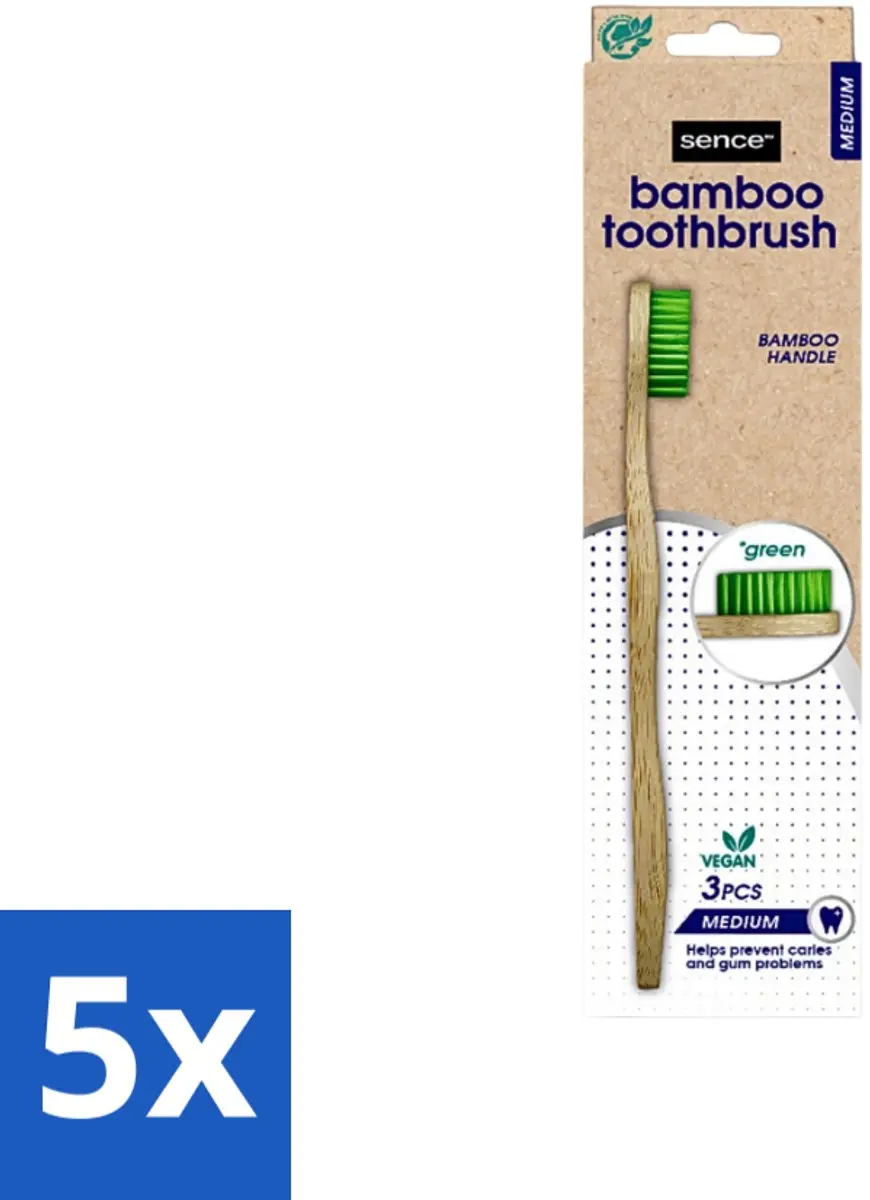 Sence Bamboo Tandenborstels Medium