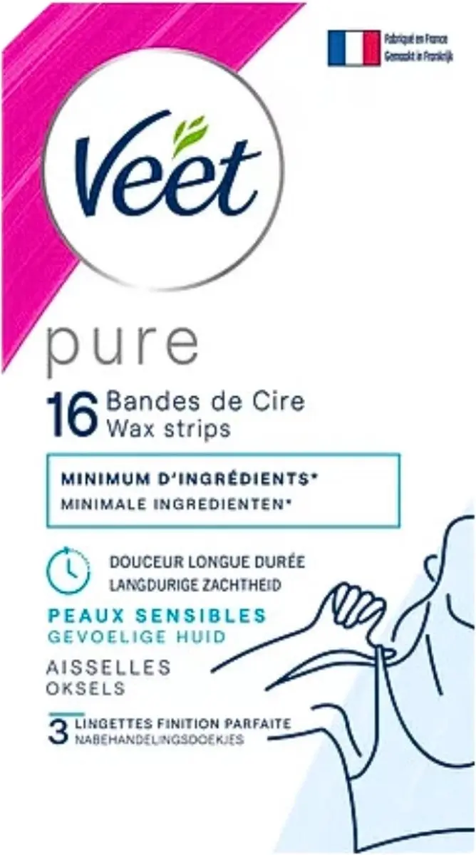 Veet Ontharingsstrips Oksels Hypoallergene Minima - 24 Stuks