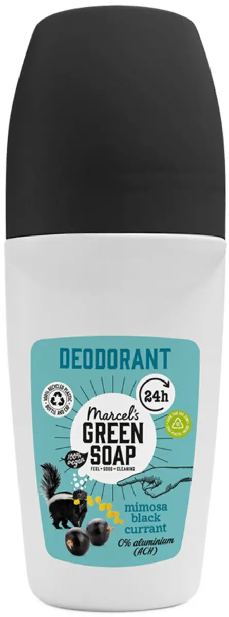 Marcel's Green Soap Deodorant Roller Mimosa & Blackcurrant 50ml - 5 Stuks