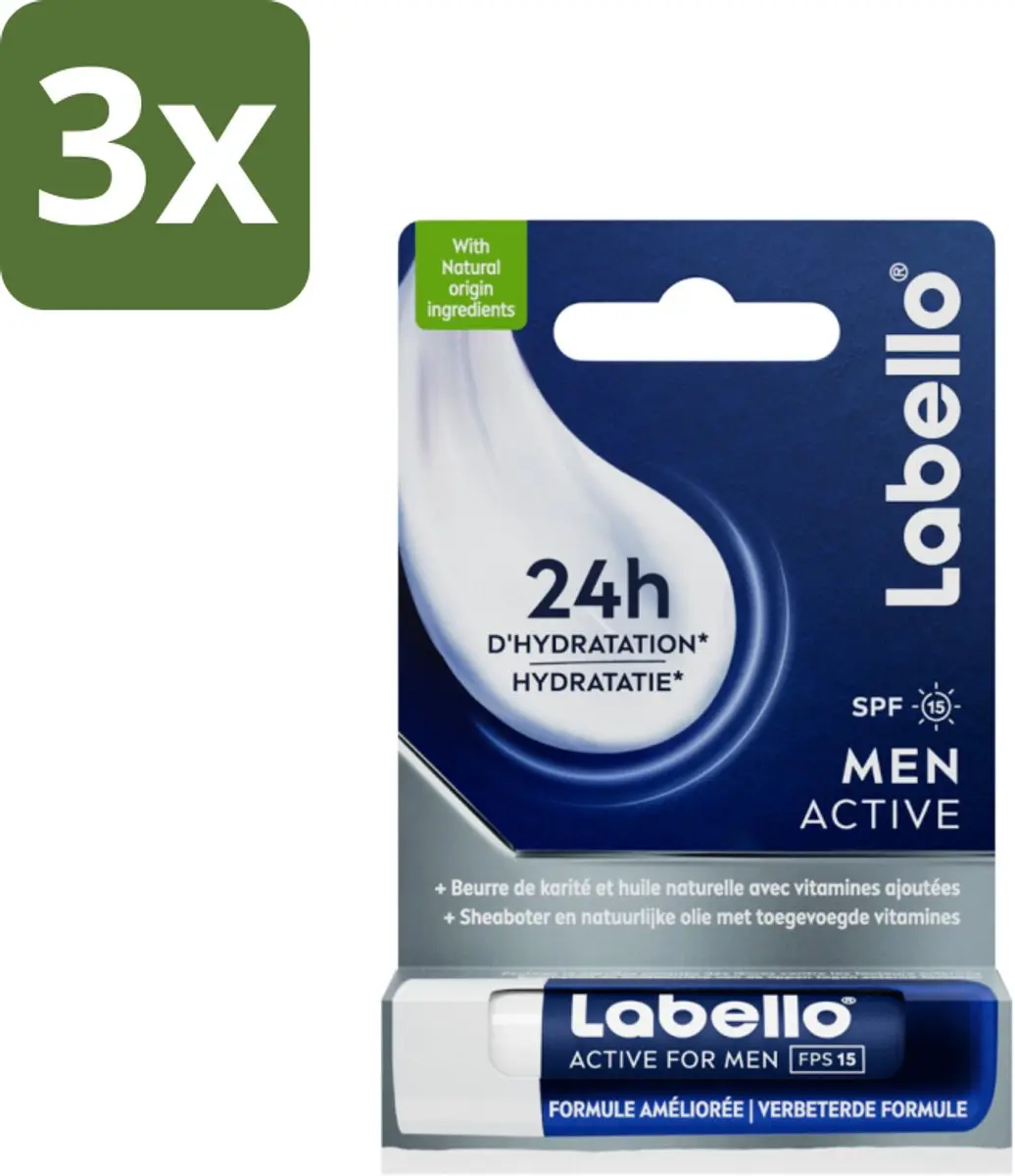 Labello Active For Men Lippenbalsem SPF 15