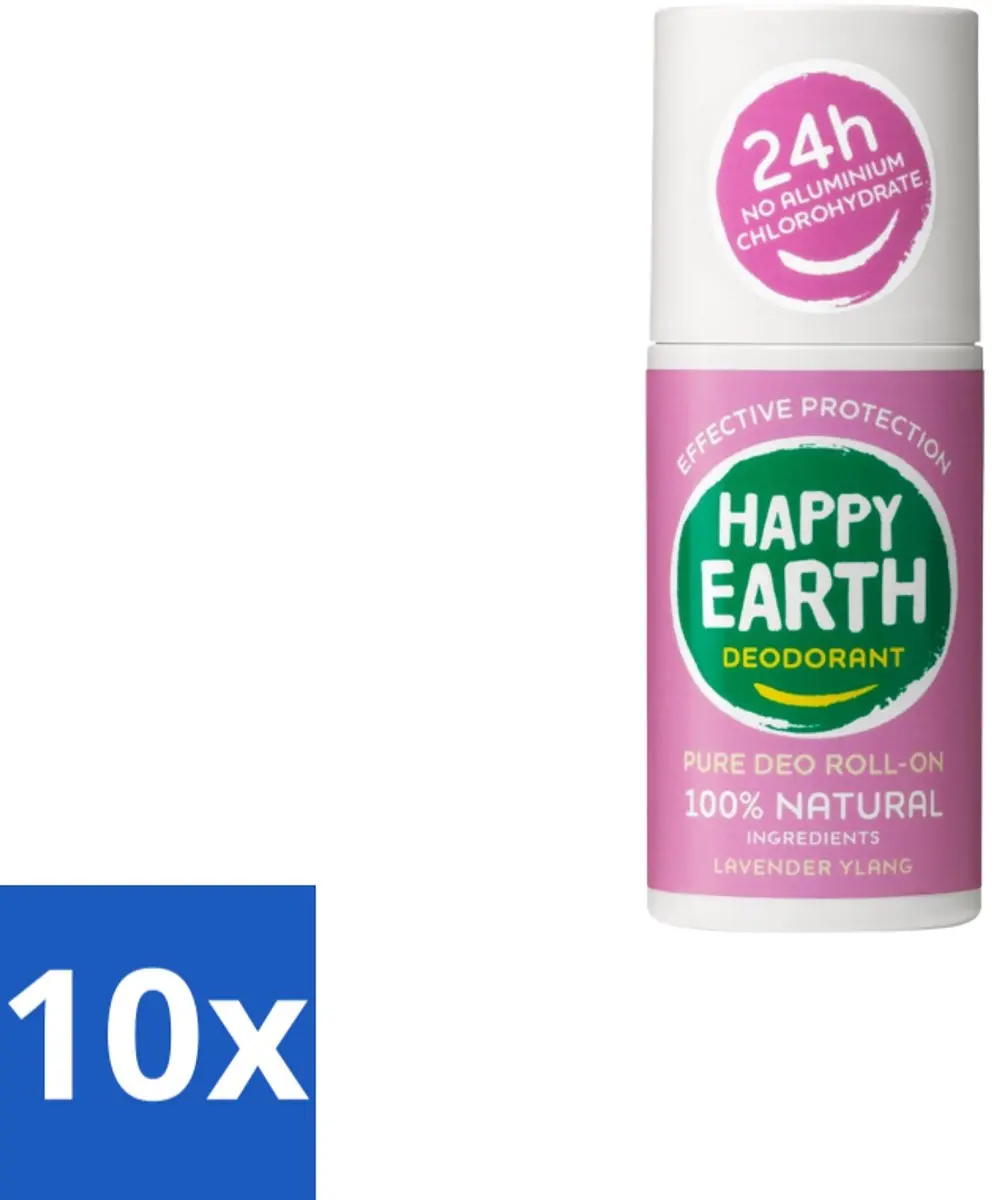 Happy Earth Deodorant Roll-On Lavender Ylang 75ml