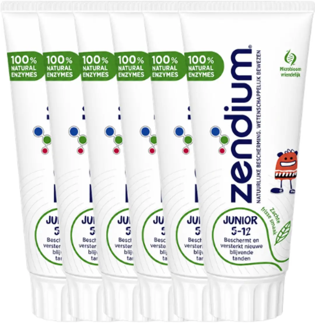 Zendium Junior Tandpasta 6x75ml