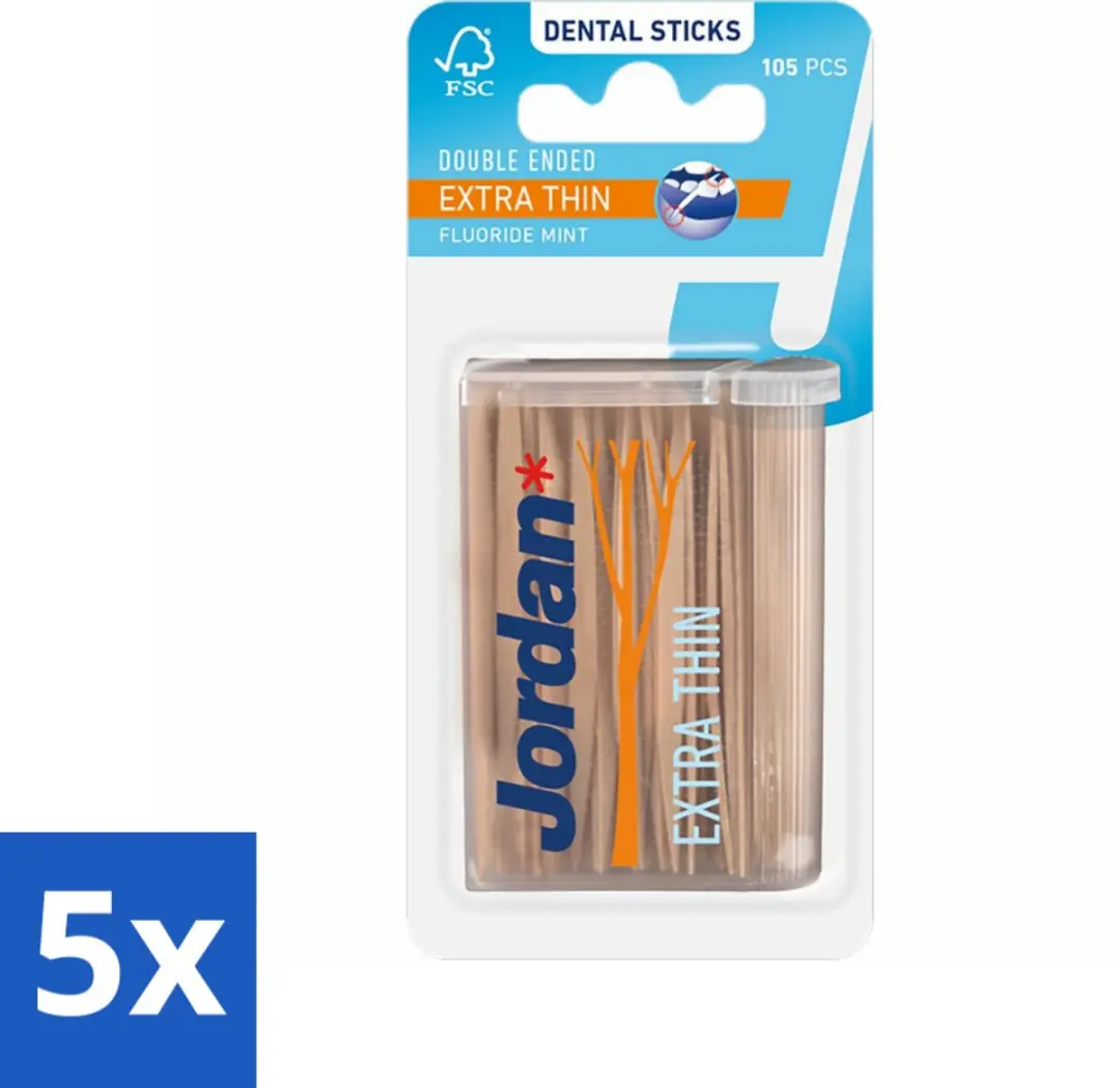 Jordan Tandenstokers Double Ended Extra Thin