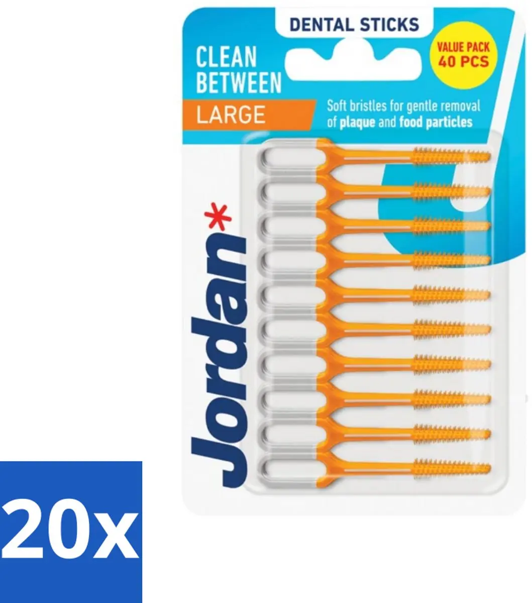 Jordan Sticks Clean Between Large - 20 Stuks
