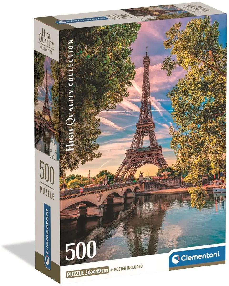 Clementoni Puzzel Langs de Seine 500 Stuks - Multikleur