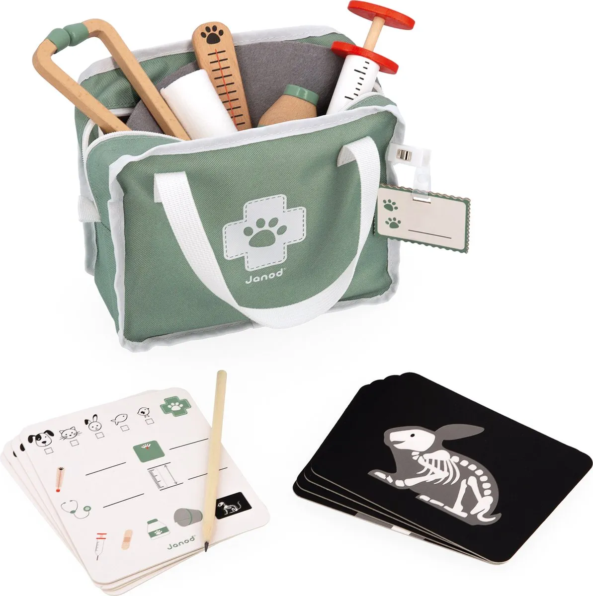 Janod Dierenarts Set - 16 Accessoires - Multicolor - afbeelding 6 van 6