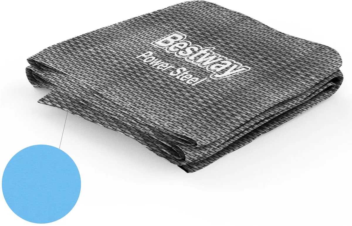 Bestway Power Steel Liner 412x201x122cm - Blauw - afbeelding 2 van 5