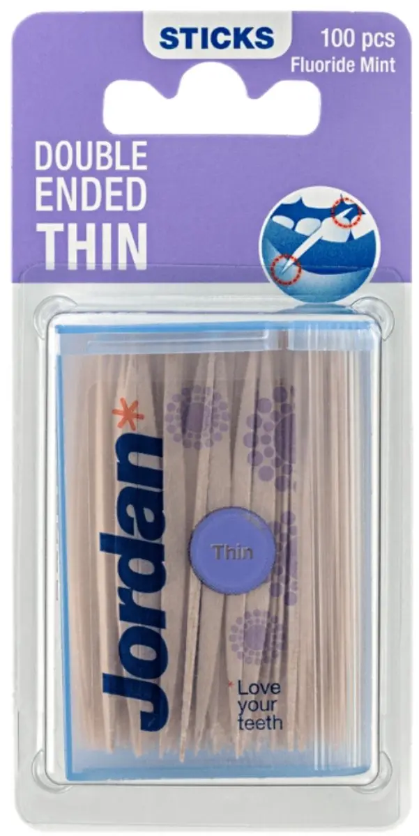 Jordan Tandenstokers Double Ended Thin 2400 Stuks