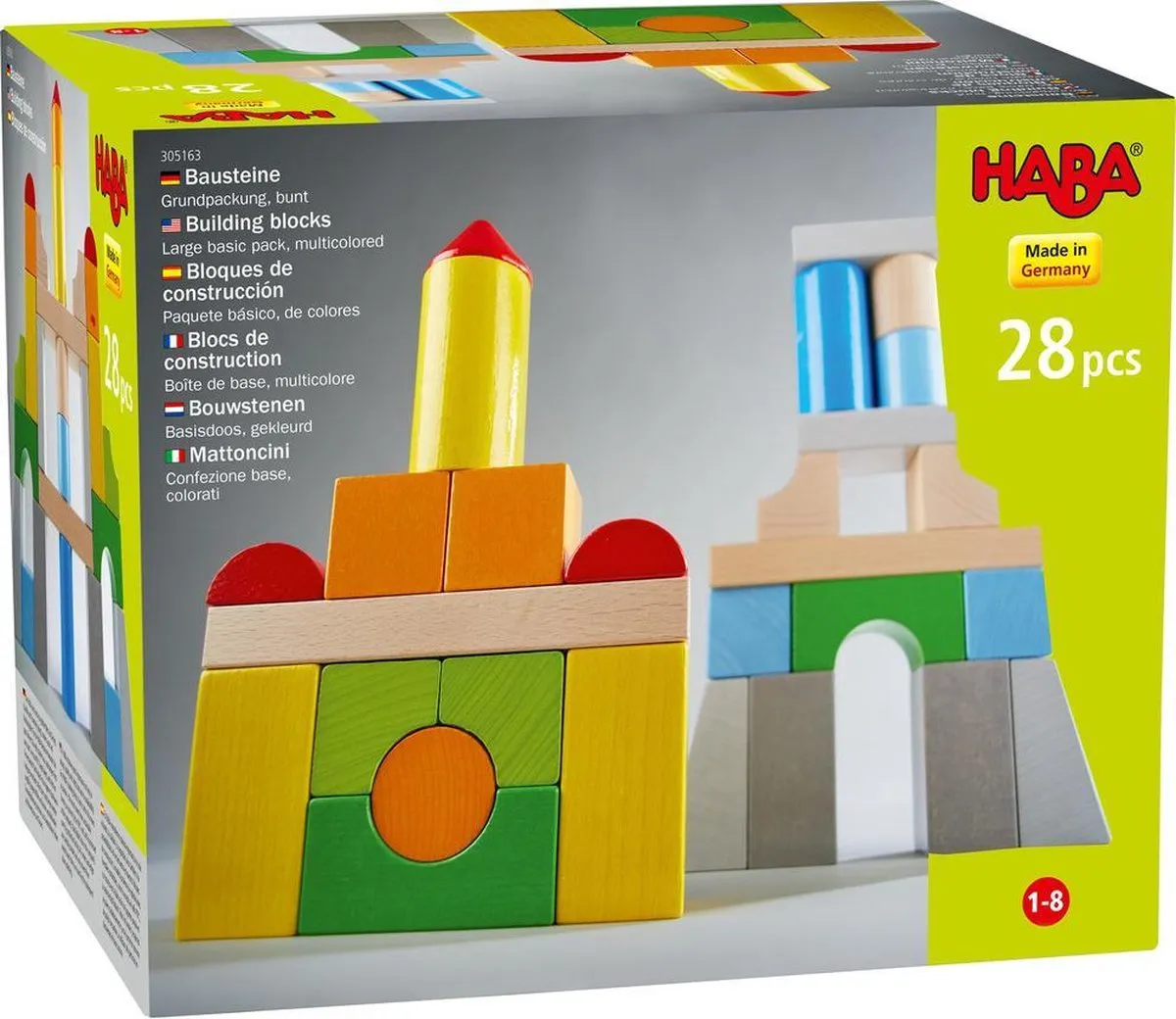 Haba Blokken Basispakket - 28 Stuks - Meerdere kleuren