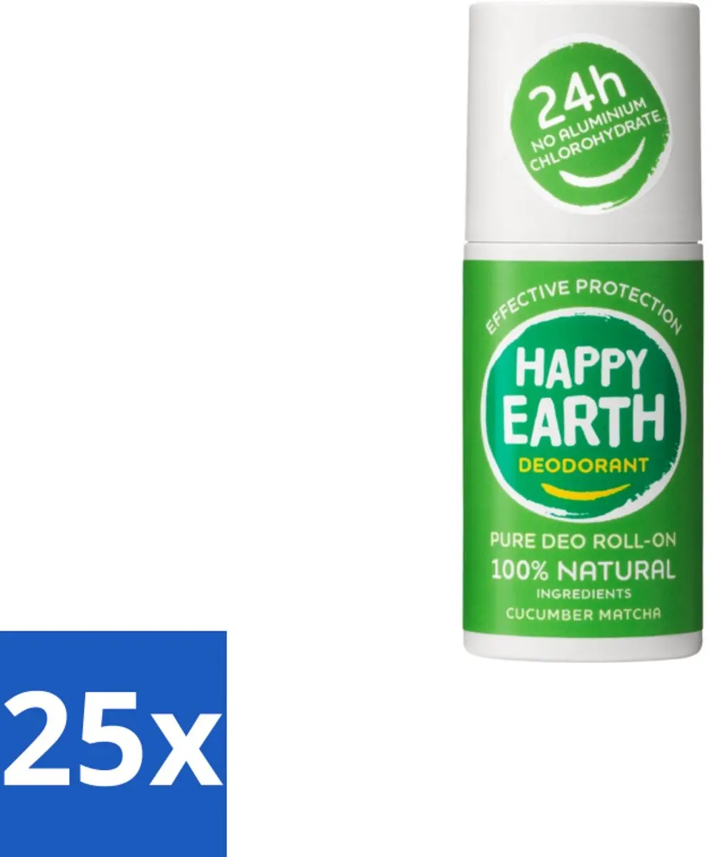 Happy Earth Cucumber Matcha Deodorant Roll-On 75ml