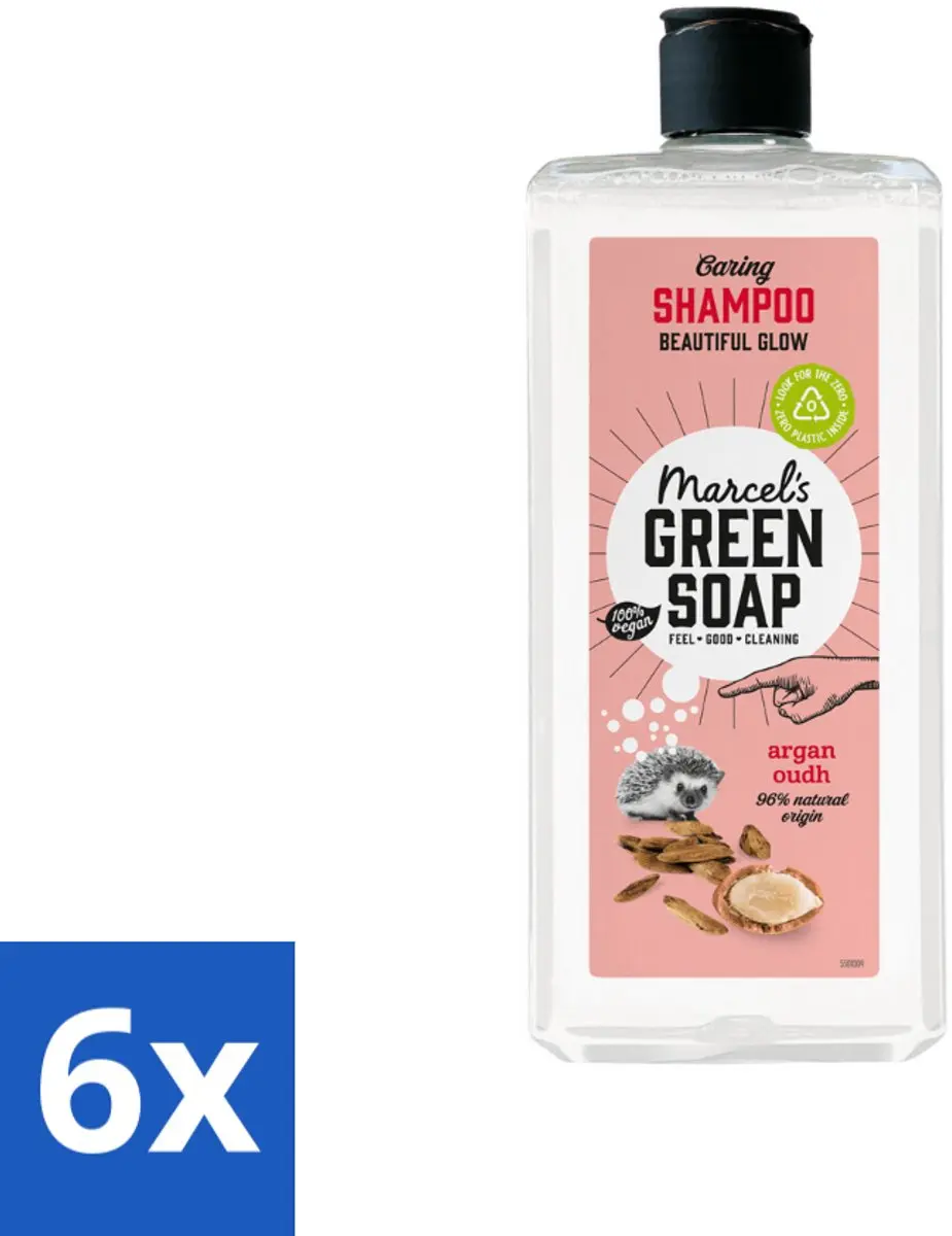 Marcel's Green Soap Shampoo Argan & Oudh 6x100ml