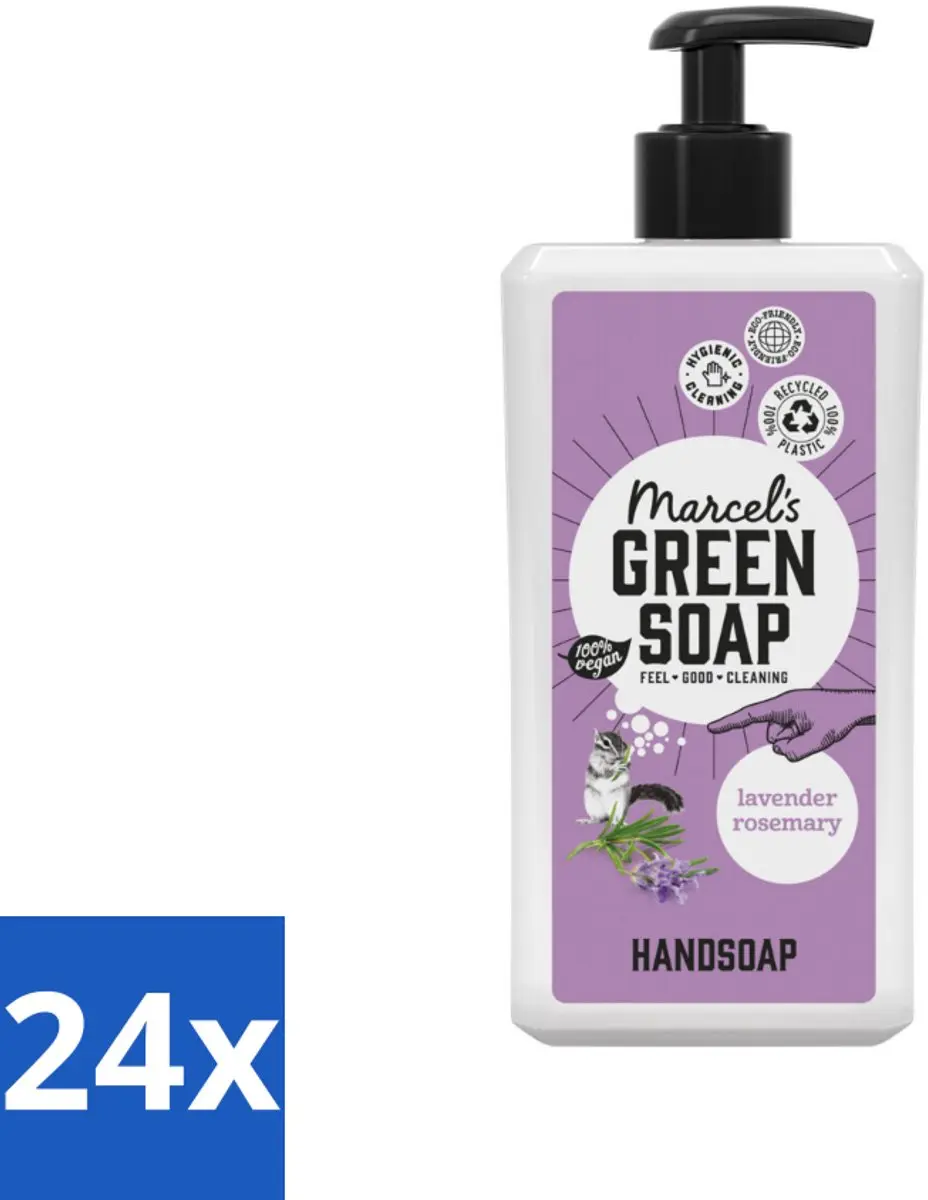 Marcel's Green Soap Handzeep Lavender & Rozemarijn 500ml