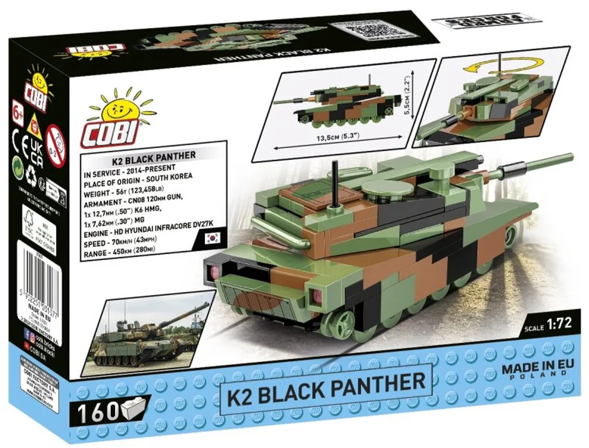 Cobi Zwarte Panter COBI-3107 - 160 Onderdelen - Meerkleurig