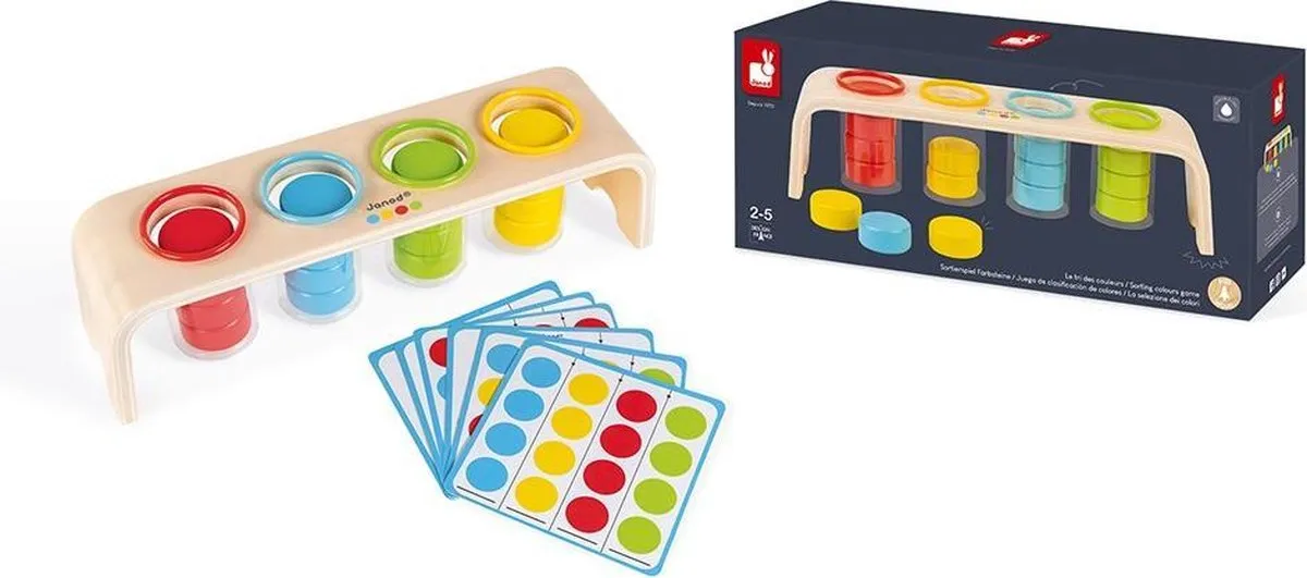 Janod Essentiel 5066 Kleuren Sorteren Spel