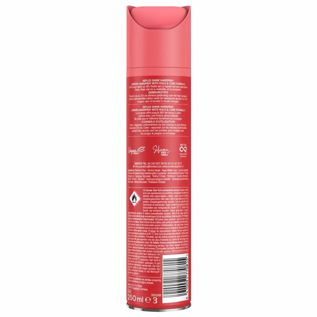Taft Reflex Shine 4 Junior Haarspray 250ml