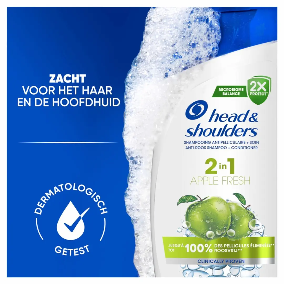 Head & Shoulders Apple Fresh Shampoo 2-in-1 - 3 Stuks (3x300ml)