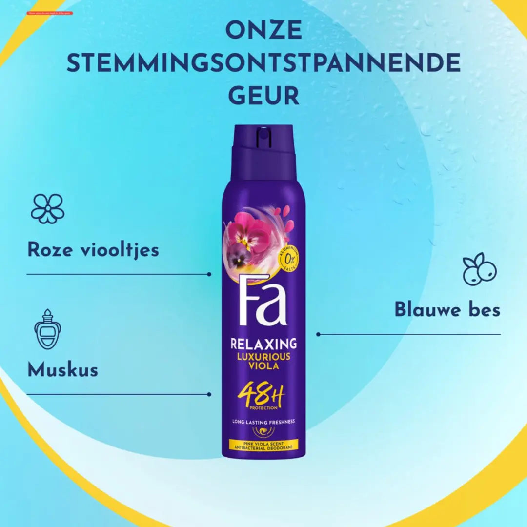 Fa Deodorant Spray Luxurious Viola 150ml - 7 Stuks