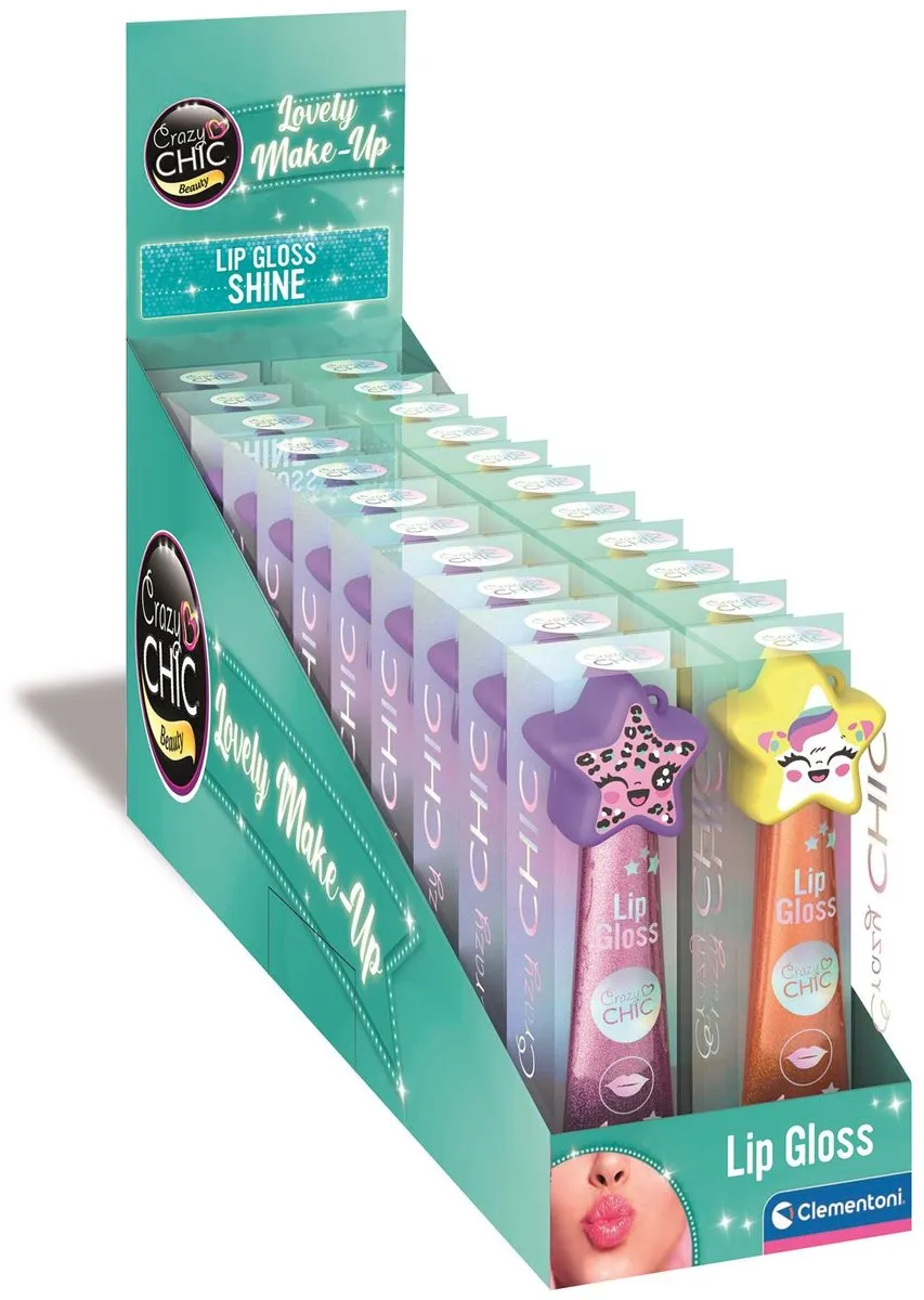 Clementoni Lipgloss Roll-on Crazy Chic - 2 Kleuren 10ml