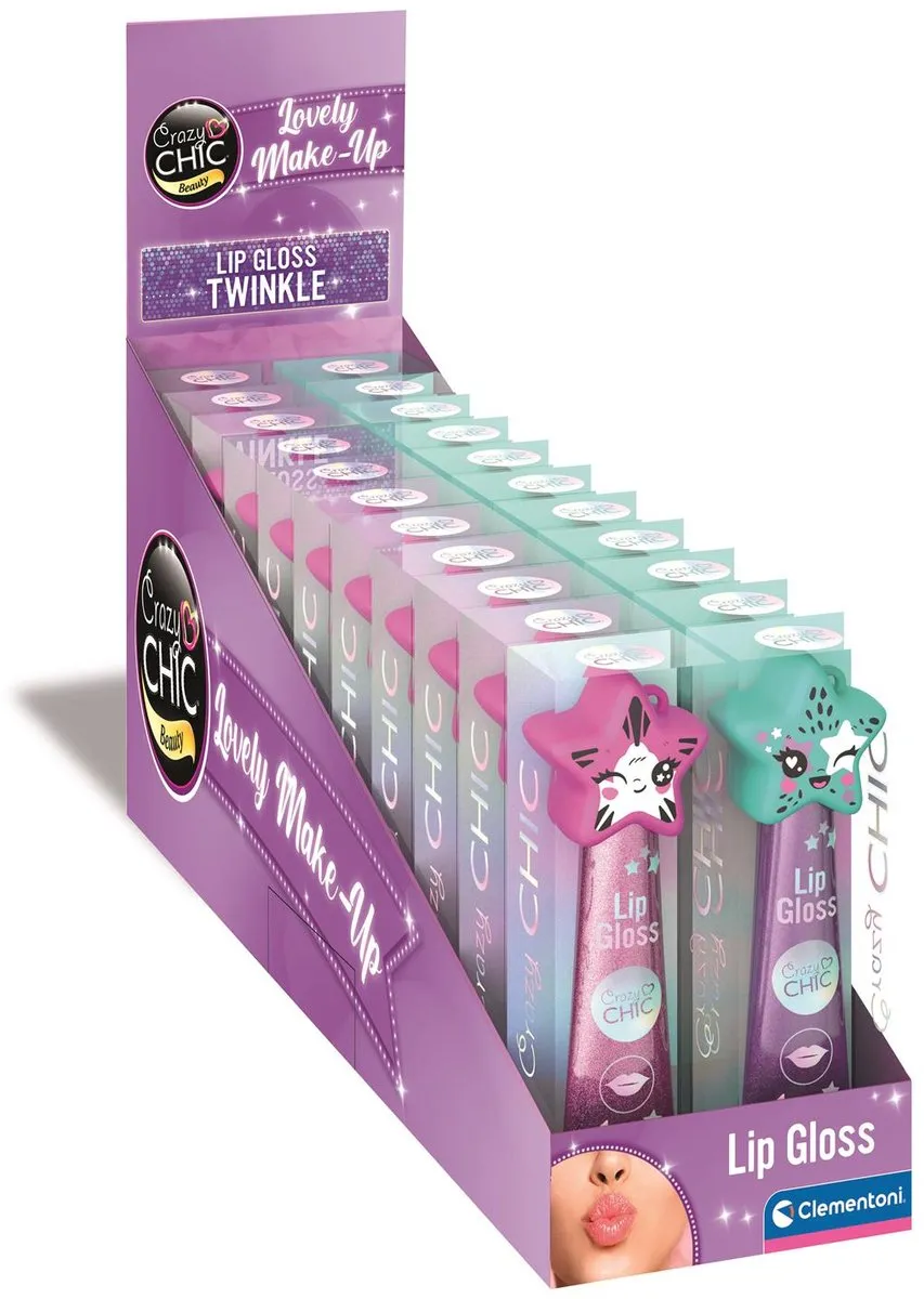 Clementoni Lipgloss Roll-on Crazy Chic - 2 Kleuren 10ml
