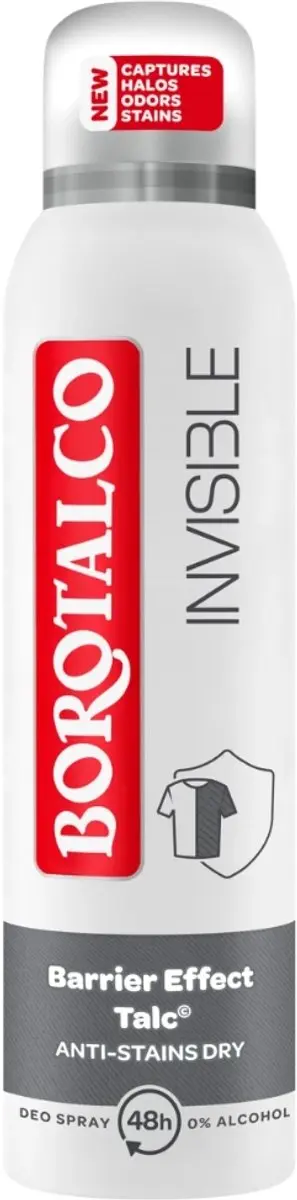 Borotalco Invisible Barrier Effect Deo Spray 150ml - 2 Stuks